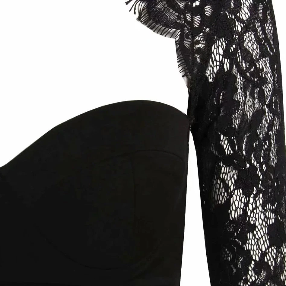 Robe Noire Dentelle Dos 4 Robe Noire Dentelle Dos – Image 4