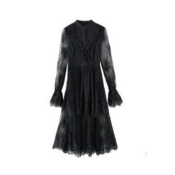 Robe Noire Dentelle Femme
