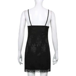 Robe Nuisette Dentelle Noire -Universdentelle RobeNuisetteDentelleNoire 6