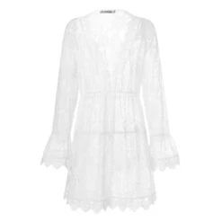 Robe Plage Dentelle Blanche -Universdentelle RobePlageDentelleBlanche 2