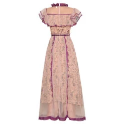 Robe Rose Poudré Dentelle -Universdentelle RobeRosePoudreDentelle 2