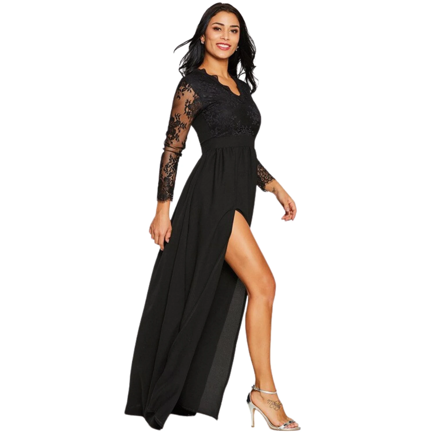 Robe De Soirée Longue Dentelle 2 Robe De Soirée Longue Dentelle – Image 2