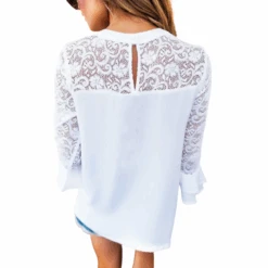 T-Shirt Dentelle Manches Longues -Universdentelle T ShirtDentelleManchesLongues 1