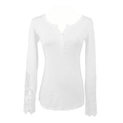 T-Shirt Manche Longue Dentelle