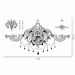 Dentelle Mandala Motif Tatouage