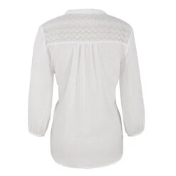 Tee Shirt Manche Longue Dentelle Blanc -Universdentelle TeeShirtDentelleBlanc 2