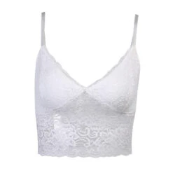 Top Court Dentelle Blanc