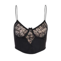 Top Court Dentelle Noir