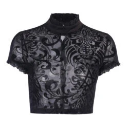 Top Dentelle Manche Courte