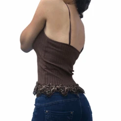 Top Dentelle Marron -Universdentelle TopDentelleMarron 5