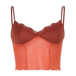 Top Dentelle Orange