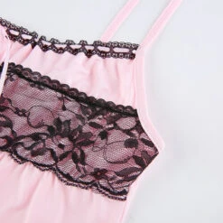 Top Dentelle Rose Poudré -Universdentelle TopDentelleRosePoudre 3