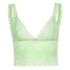 Top Dentelle Vert