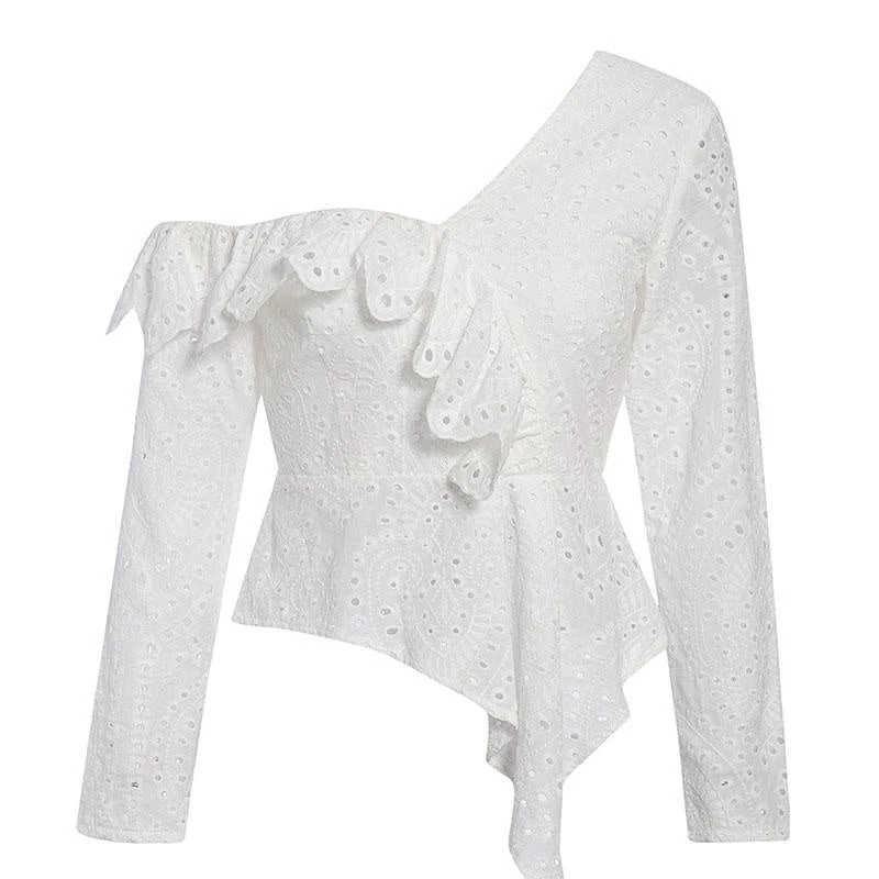 Top Épaule Dénudée Dentelle 1 Top Épaule Dénudée Dentelle