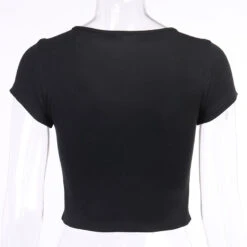 Top Manche Courte Dentelle Noir -Universdentelle TopMancheCourteDentelleNoir 4