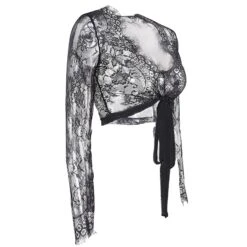 Veste Courte Dentelle Noire -Universdentelle VesteCourteDentelleNoire 2